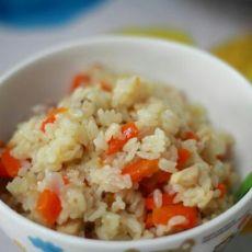 电饭锅胡萝鸡肉煲仔饭