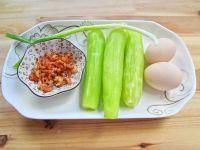 清炒海米鸡蛋莴笋的做法步骤1